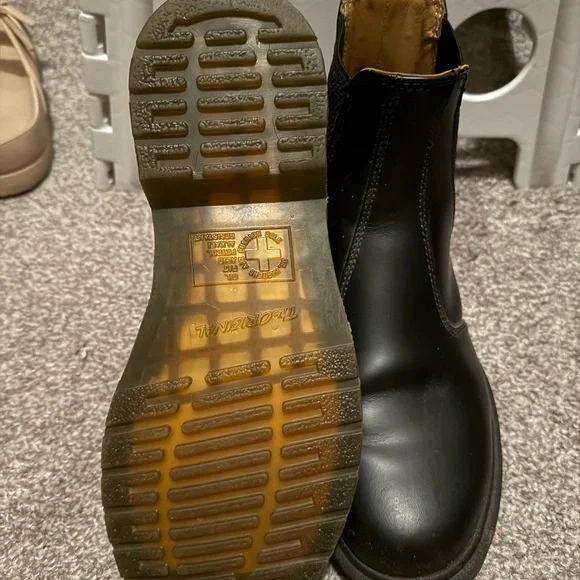 Dr. Martens Black Leather Boots - Picture 2 of 4